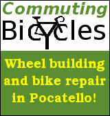 Commuting bicycles.  Wheel building and bike repair in Pocatello.