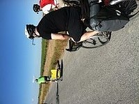 Cycling to American Falls On Frontage Road